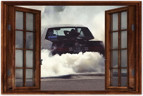 Poszter 60x40 Drift gumi égetéssel