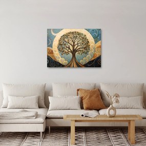 Kép – Életfa és spirálok (70x50 cm)