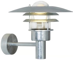 Nordlux - Kültéri fali lámpa LONSTRUP 1xE27/60W/230V IP44 ezüst