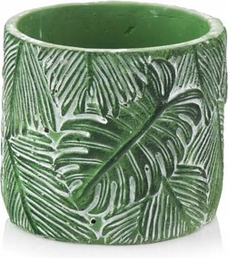 Monstery levélmintås zöld virågtartó virågcserép 14 cm