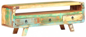 tömör újrahasznosított fa TV-szekrény 117 x 30 x 41 cm