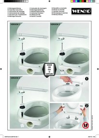 WC-ülőke automatikus záródással 36,5 x 45 cm Sereno – Wenko