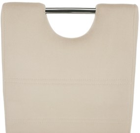 Étkezőszék, bézs Dulux Velvet szövet/világos varrás, ABIRA NEW
