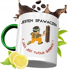 Zöld Bögre Hegesztőnek Születésnapra Ajándék fényképes nyomtatással