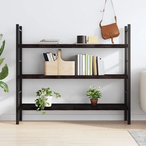 sötétbarna kezelt tömör tölgyfa fali polc 140 x 40 x (2-4) cm