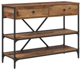 Konzolasztal Régi fa 100x34.5x75 cm Mérnöki fa