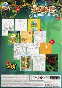 Dzsungel Fun színező és activity szett 64 oldalas