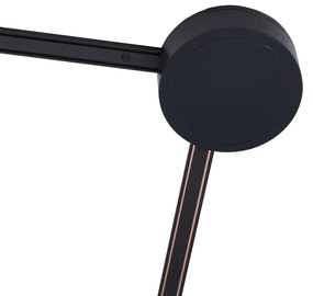 Modern sínrendszer 8 fekete spotlámpával, 1 fázisú - Magnetic Lance