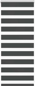 vidaXL zebrafüggönnyel fekete szövetszélesség 60,9 cm poliészter