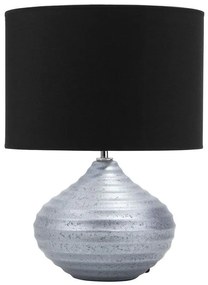 Ezüstszínű kerámia asztali lámpa 42 cm KUBAN Beliani