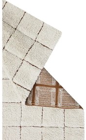 Krémszínű mosható kézi szövésű pamut szőnyeg 200x300 cm Mosaic – Lorena Canals