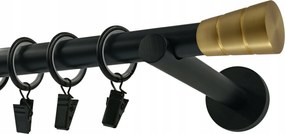Függönykarnis szimpla Fém 19mm Henger Basic Gold 280cm