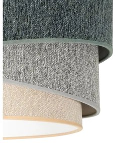 Duolla-Csillár zsinóron KOBO ECO REC. 1xE27/15W/230V átm. 45 cm zöld/szürke/krémes