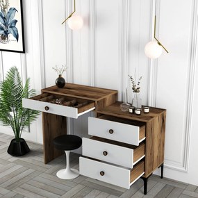 Lizbon 551 - Walnut, White
