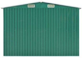 zöld horganyzott acél kerti fészer 257 x 990 x 181 cm