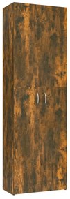 füstös tölgy színű szerelt fa irodaszekrény 60 x 32 x 190 cm