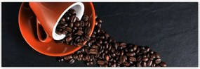 Fotótapéták 200x66 Csésze és kávébab