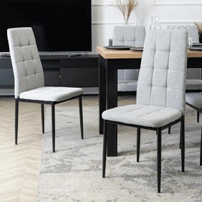 Étkező Szék Szürke TEX