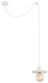 Argon 3834 - Csillár zsinóron CORSO 1xE27/15W/230V fehér