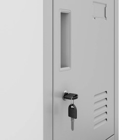 BHP szociális rekeszes szekrény szürke: ROBERT 1 Plus