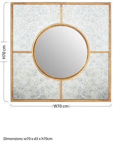 Fali tükör 70x70 cm Zariah – Premier Housewares