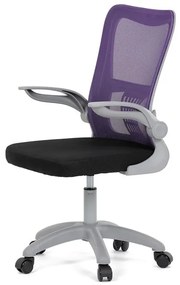 Gyerek forgószék lila hálós háttámlával. KA-K2008 PUR