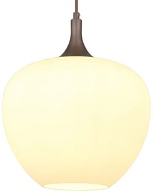 Globo 15548H1C - Csillár zsinóron MAXY 1xE27/60W/230V fehér/barna