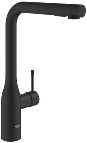 Grohe Essence mosogató csaptelep kihúzható zuhannyal, 2 áram phantom black 30504kf0 G30504KF0