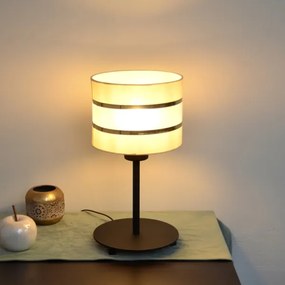 LED Asztali lámpa HELEN 1xE27/15W/230V krém/fekete/arany