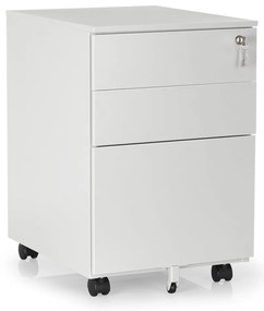 Fém konténer 40 x 50 x 61 cm - 3 fiók, szürke - ral 7035