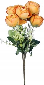 Csokor 7 Műrózsa Lazac Őszi Dekoráció Virágok Nád