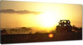 Vászonkép 115x55 Sivatag Terepjáró