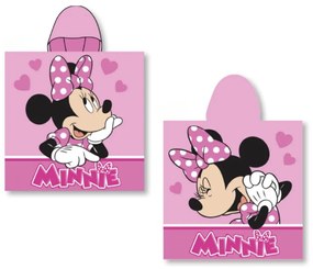 Gyerek poncsó MINNIE MOUSE 55x110cm Faro