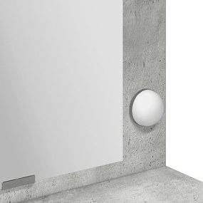 LED-es sminkasztal Beton Szürke 100x41x135 cm