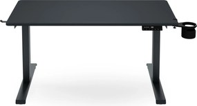 Elektromos íróasztal magasságállítással ergonomikus antracit,1200x600 mm: ARIA