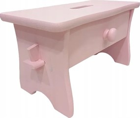 Közepes Rózsaszín Szék Fiókkal Zsámoly Ryczka Evőeszköz Zydel Segítő