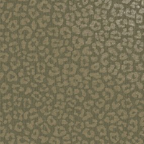Holden Decor Essence Sunda zöld leopárdmintás fémhatású vlies tapéta – 66303