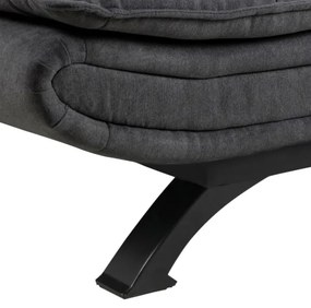 AIRI kihúzható kétüléses kanapé sötétszürke