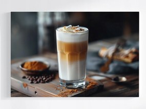 Poszter Kávé Latte Macchiato Kávézó Coffee Cafe 120x80