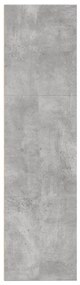betonszürke szerelt fa könyvespolc 80 x 30 x 114 cm