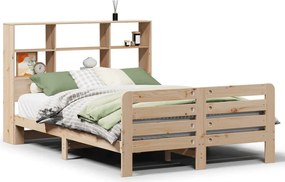 vidaXL tömör fenyőfa ágy matrac nélkül 150x200 cm