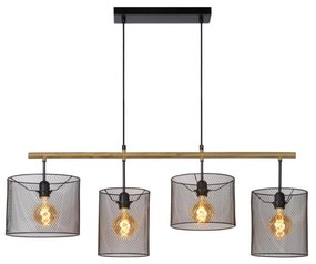 Lucide 45459/04/30 - Csillár zsinóron BASKETT 4xE27/60W/230V