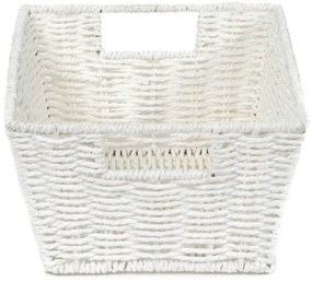Tömörítő kötött kosár 31 x 24 x 14 cm, bézs
