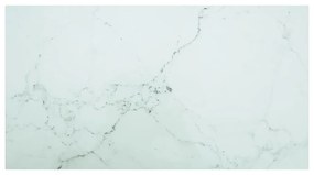 fehér edzett üveg asztallap márványdizájnnal 120 x 62 cm 8 mm