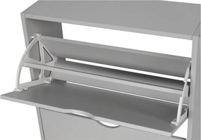 Szürke billenő ajtós cipőtartó 50x82x24 cm Stelo – Bonami Essentials