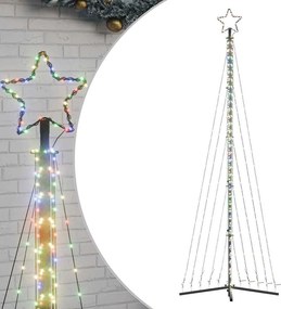 vidaXL színes LED karácsonyfa 447 LED 247 cm