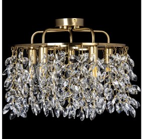 Felületre szerelhető csillár  5xE14/60W/230V átm. 40 cm arany