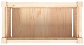 tömör fenyőfa virágláda 60x31x31 cm