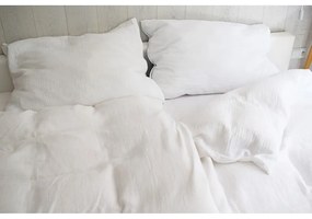 Fehér kétszemélyes muszlin ágyneműhuzat 200x200 cm Plain Muslin – Butter Kings