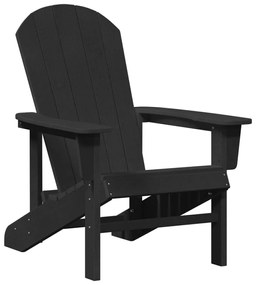Adirondack szék fekete 74x82x91 cm HDPE